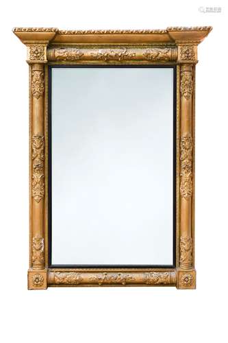 A 19th century gilt framed pier glass,