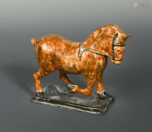 An 18th century Ralph Wood creamware model of a horse,