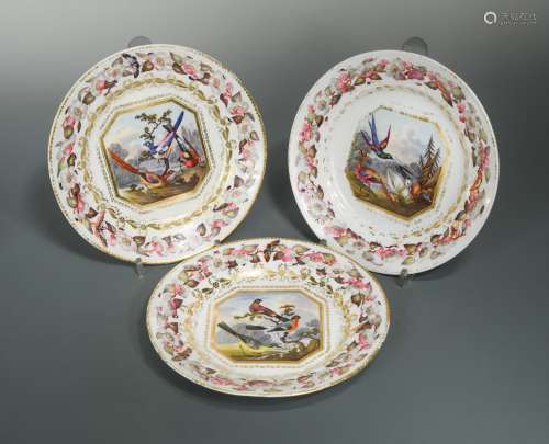 A set of seven Derby plates, circa 1805