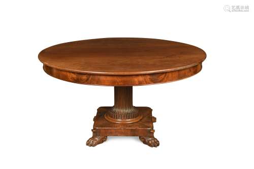 A George IV pedestal breakfast table,