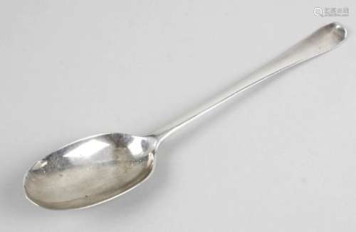 An early eighteenth century silver basting spoon,