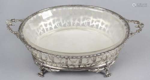 A 1930's silver dish,