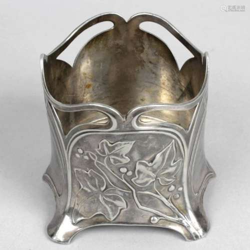 A WMF bottle holder in Art Nouveau style,