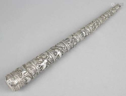 An Indian style parasol handle,