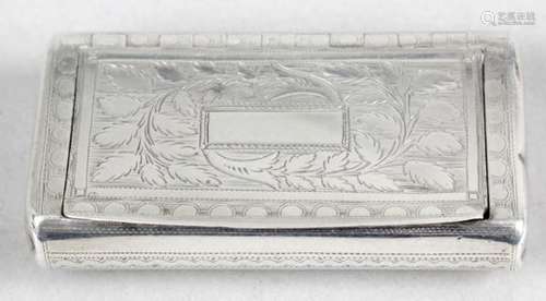 A George IV silver snuff box,