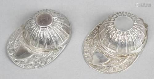 A George III silver caddy spoon,