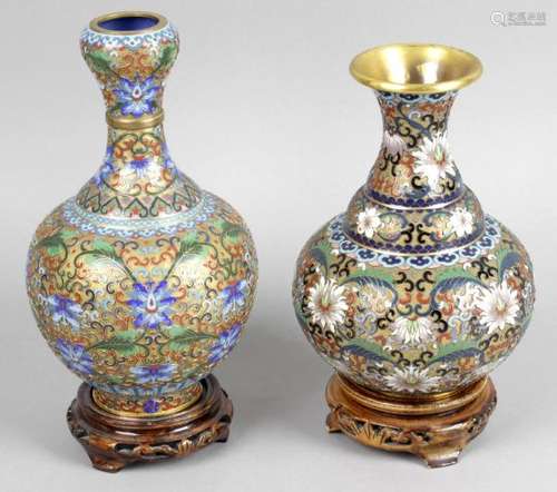 A Cloisonné vase,