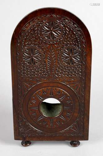 A 19th century mahogany pocket watch stand,