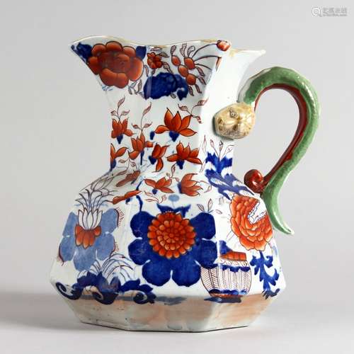 A MASONS HYDRA PATTERN PORCELAIN JAR, painted in the Imari style. 9ins high.