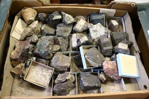 A LARGE COLLECTION OF MINERAL SPECIMENS.