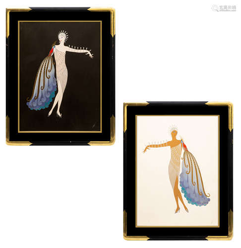 A PAIR OF SERIGRAPHS BY ERTE [ROMAIN DE TIRTOFF] (RUSSIAN-FRENCH 1892-1990)