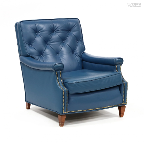 Vintage Naugahyde Upholstered Club Chair