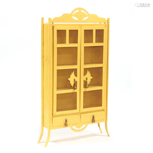 French Style Painted Metal Cabinet