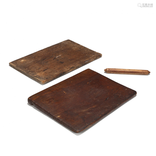 Vintage Wooden Cutting Boards and Rolling Pin