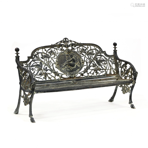 Victorian Style Cast Iron Garden Bench