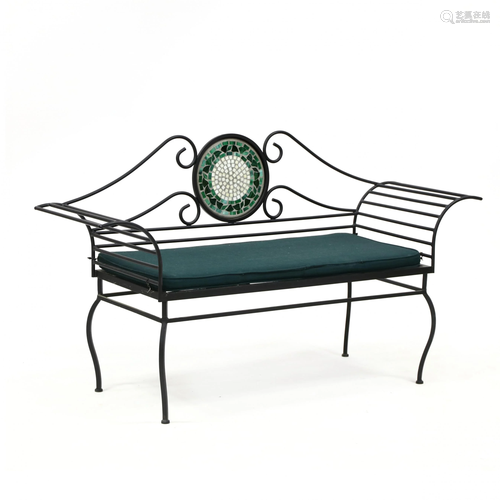 Neille Olson, Green Ivy Mosaic Garden Bench