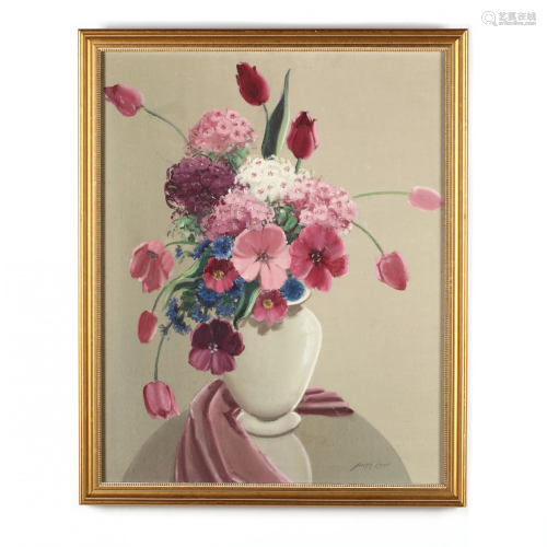 Joseph Lane (IL/TX, 1900-1988), Floral Still Life in