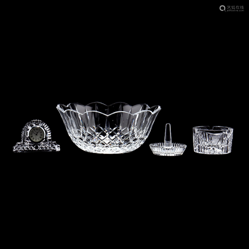 Four Pieces of Cut Glass