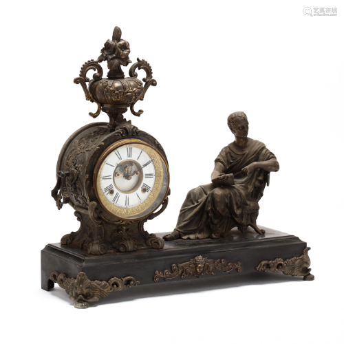 Victorian Figural Mantel Clock
