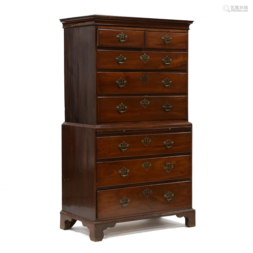 George III Mahogany Chest on Chest