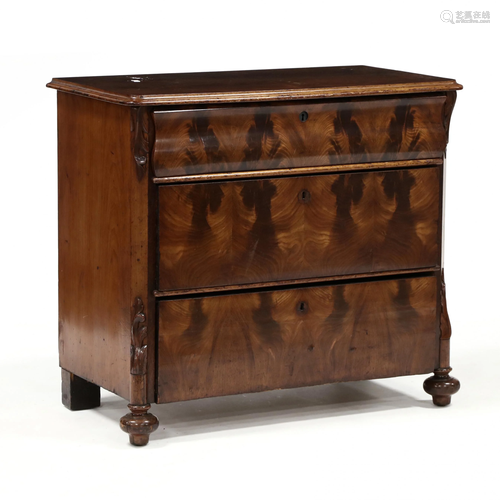 Antique Continental Mahogany Chest of Drawers