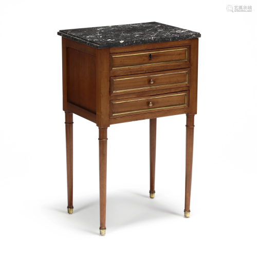 Italian Marble Top Three Drawer Stand