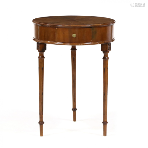 Louis XVI Style One Drawer Side Table