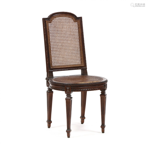 Italianate Carved Mahogany Side Chair