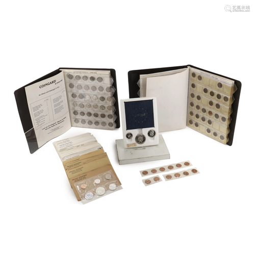 Mid-20th Century Coin Albums, Proof Sets and Mint Sets