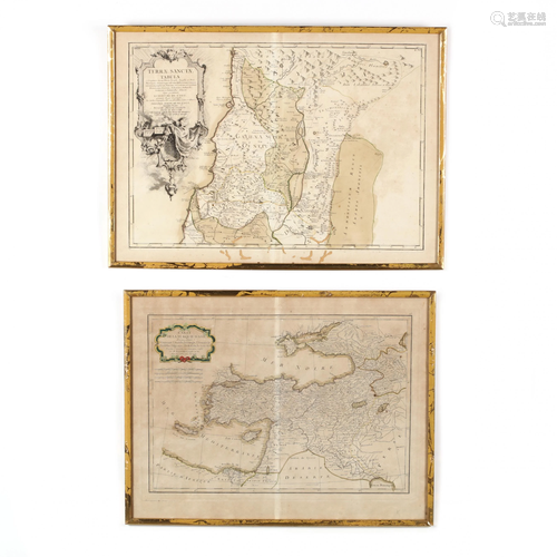 Two Antique French Maps Depicting Near Eastern …