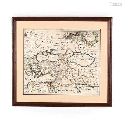 Antique Map of Asia and Europe Under Roman Em…