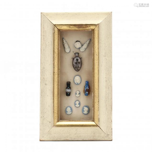 Shadowbox Frame With Classical Style Objects