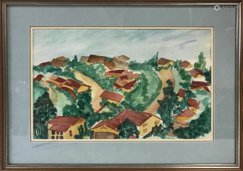 Signed Mary Wood, Watercolor