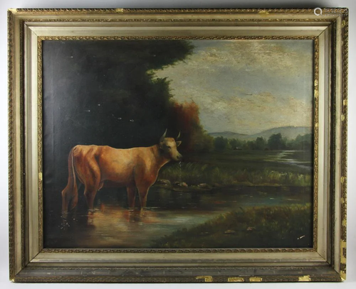 19thC Portrait of a Cow