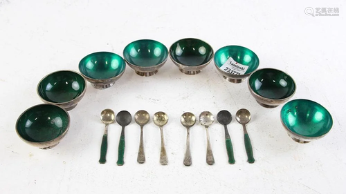 Meka Denmark Sterling Salts and Spoons