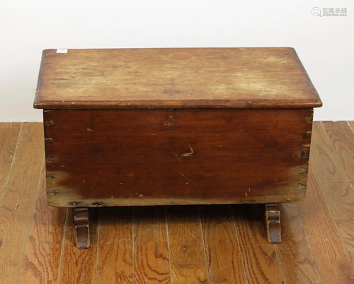 Early Diminutive Size Blanket Chest