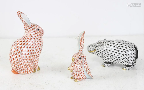 Herend Porcelain Animals