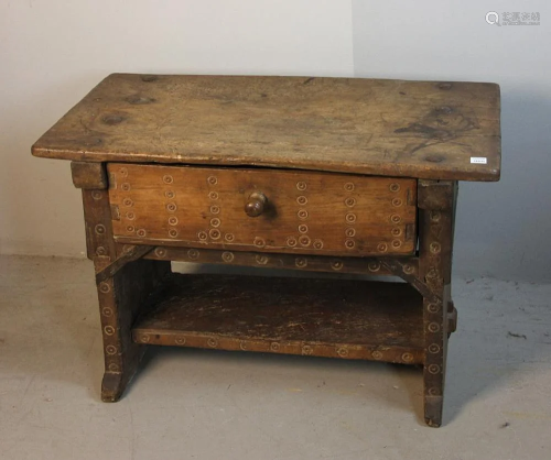 18thC Handmade Country Table