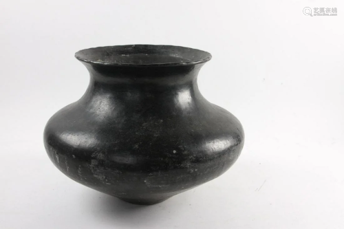 Southwestern Black Pottery Bowl