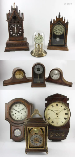 Collection of (9) Clocks