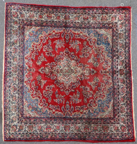 Semi Antique Persian Kazvin Rug