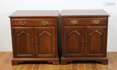 Pair of Chippendale Style Mahogany Chests