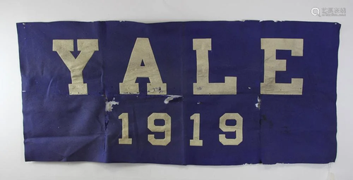 Yale University 1919 Banner