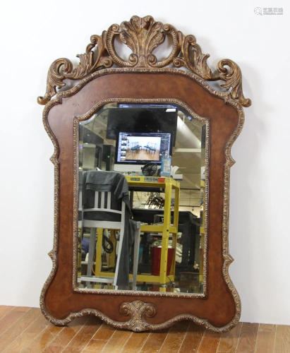 Chippendale Style Beveled Glass Mirror
