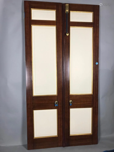 Pair of Custom Solid Mahogany Doors