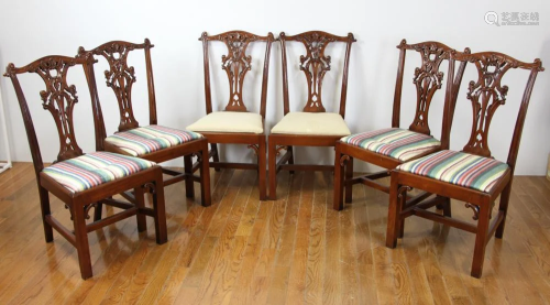 Custom Chippendale Style Dining Chairs