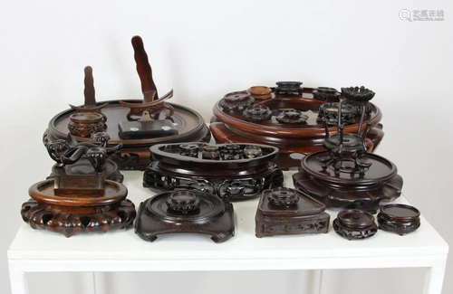 Collection of Chinese Wood Stands