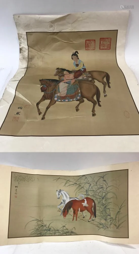 Two Chinese Watercolors