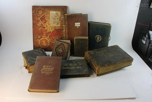 Assorted Antique Photo Albums and Scrapbooks