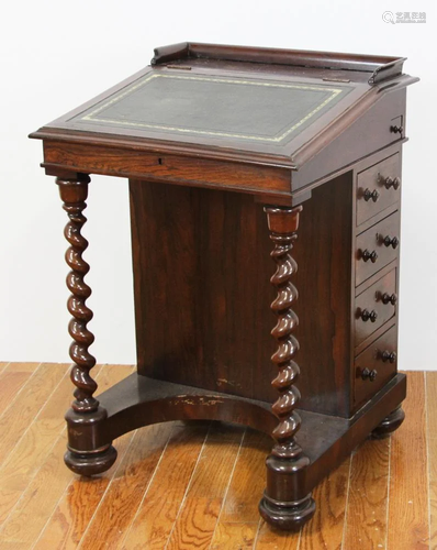 Antique English Davenport Desk